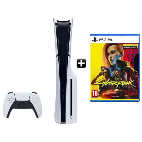 Sony PS5 Slim + Cyberpunk 2077 Ultimate Edition (диск)